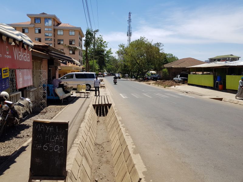 Quiet street of Arusha residential area 阿鲁沙居民小区街道