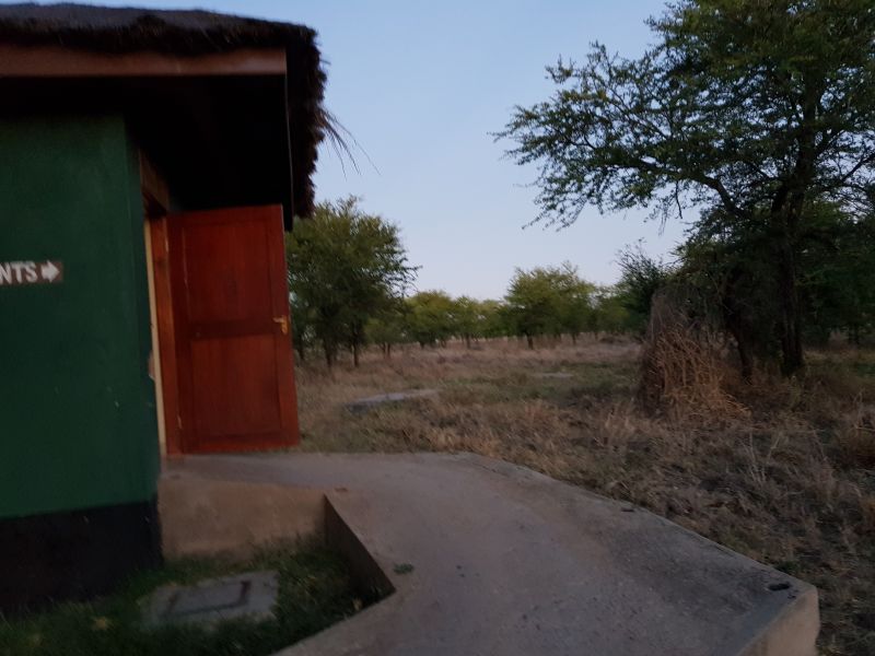  Toilet/bathroom tucked away near the bush 远在丛边的浴室/洗手间 