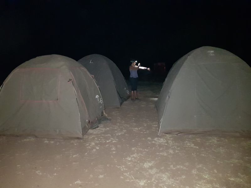  Tent for the night in Serengeti 塞伦盖地帐篷过夜 