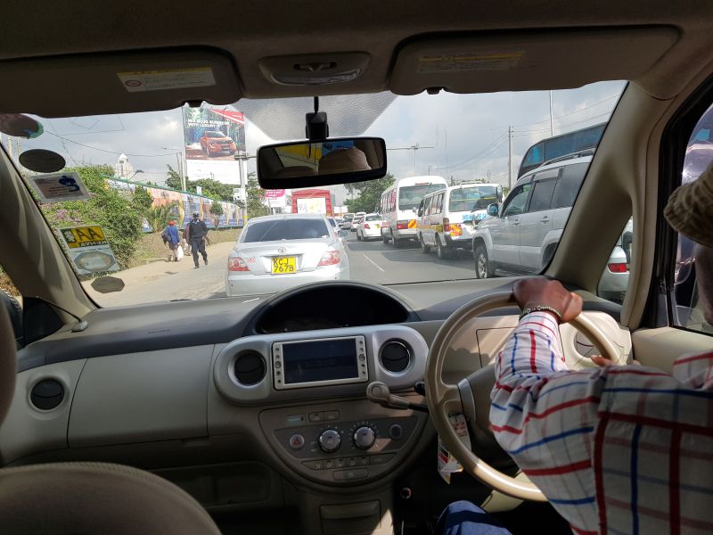 My first welcome to Nairobi and Africa, the traffic jam 欢迎到内罗毕和非洲的堵车