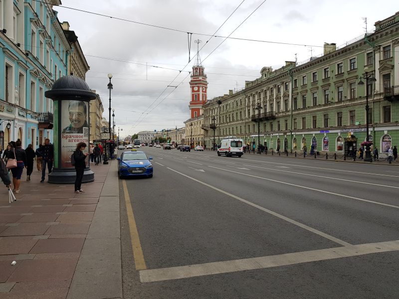 St. Petersburg city main shopping street 圣彼德堡中心商街