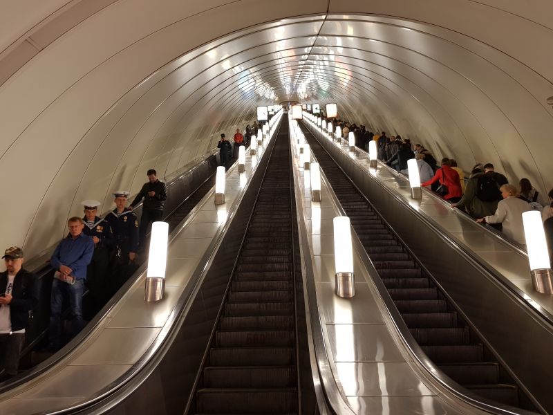 St. Petersburg's deep  subway 圣彼德堡地的深地铁