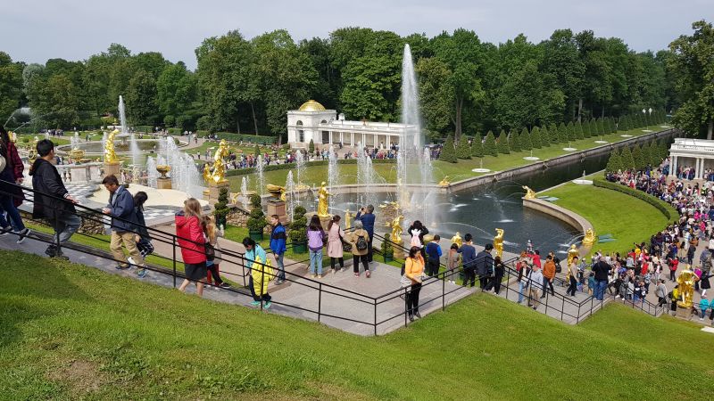 Peterhof Palace fountain 彼得霍夏宫喷泉