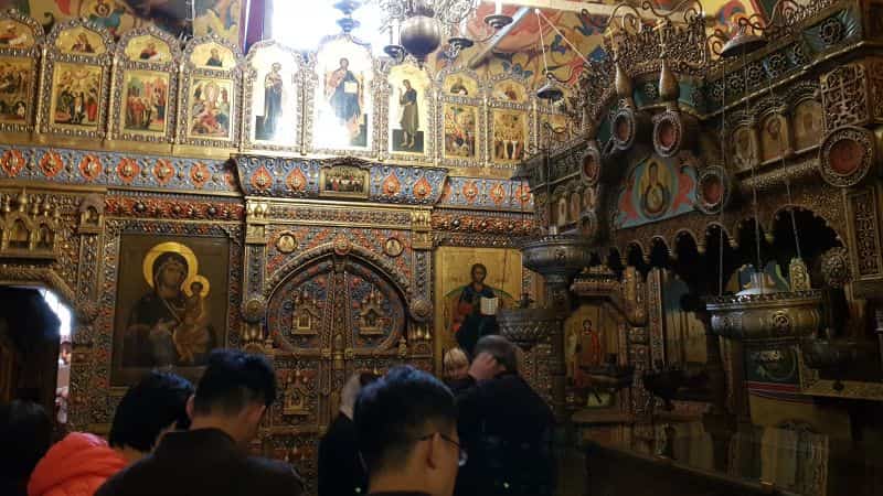 Inside of cathedral in Red Square area 红场一大教堂内部