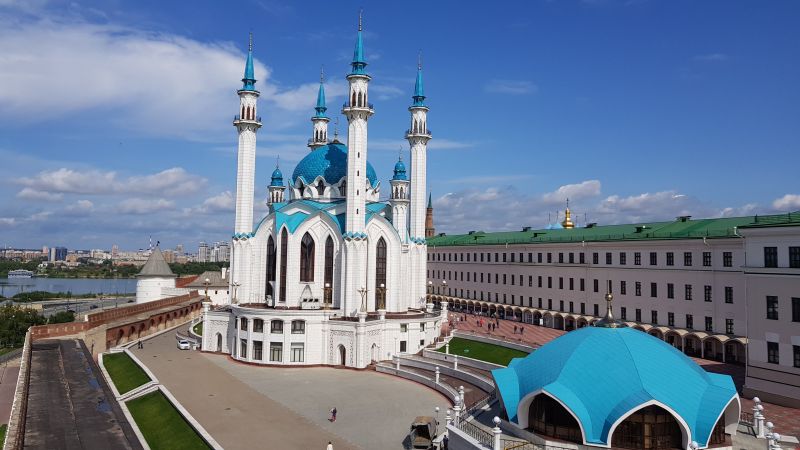 Kul Sharif Mosque in Kazan Kremlin 喀山克里姆林宫的库尔谢里夫的