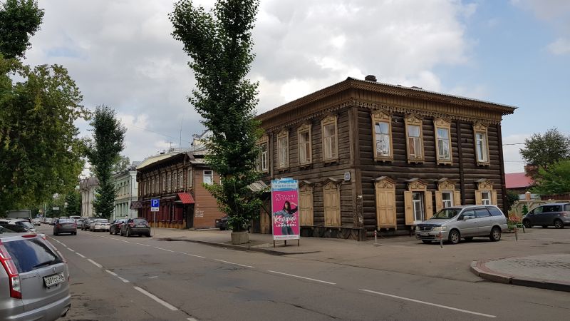 Old wooden houses of Irkutsk 伊尔库茨克的老木屋