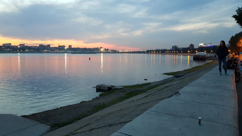 Angara River sunset 安加拉河夕阳