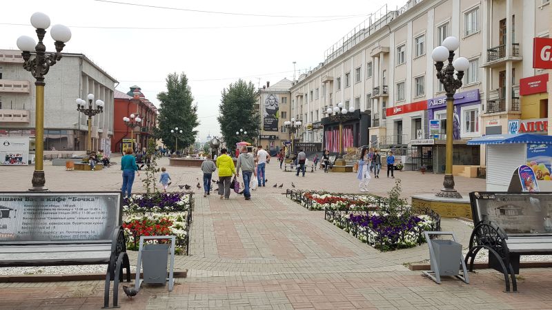 Ulan-Ude walking mall 乌兰乌德步行商街