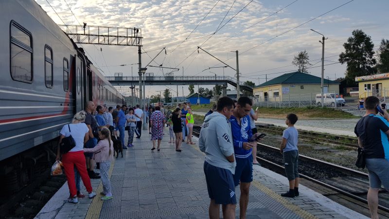 Chita to Vladivostok, train stop at Yerofev Pavlovich 赤塔到符拉迪沃斯托克途中停站点Yerofev Pavlovich