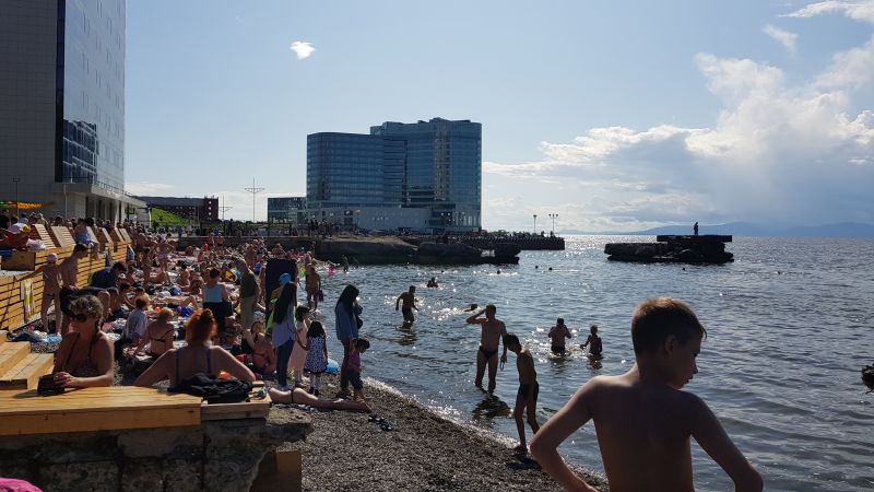 Vladivostok city beach 符拉迪沃斯托克海滩