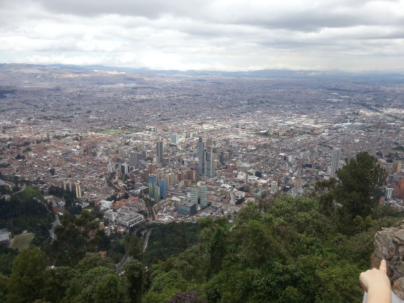 Bogota from the top of Monserrate 蒙塞拉特鸟瞰波哥大