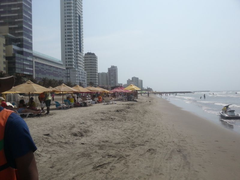 Beach in Cartagena city 卡塔赫纳海滩