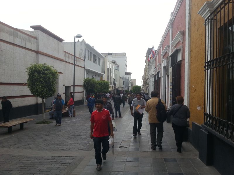 Arequipa pedestrian street 阿雷基帕步行街