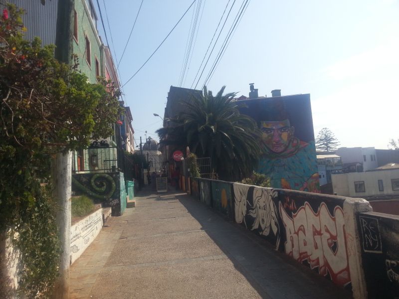 The graffiti of Valparaiso 瓦尔帕莱索的涂鸦墙