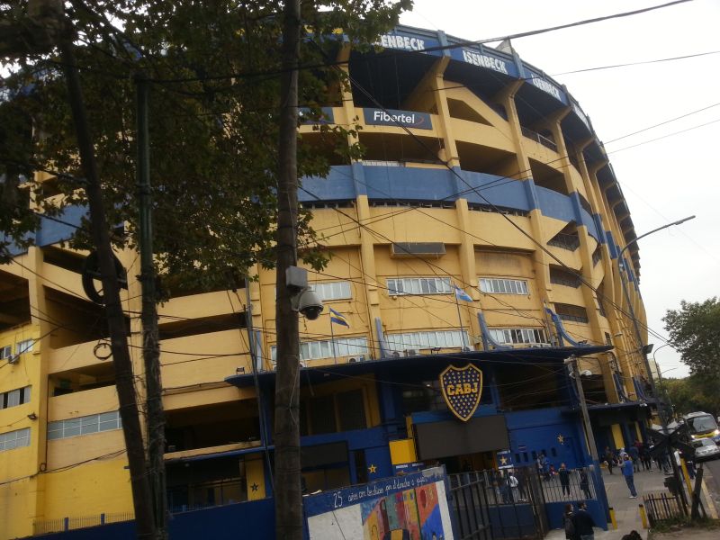 Football stadium of the famous Boca Junior team 著名的博卡青年队足球场