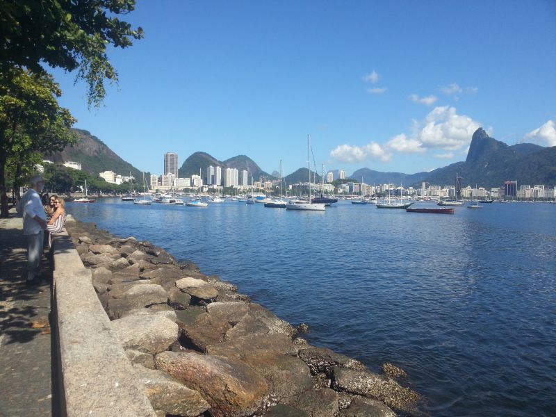 View outside my Rio residence 我里约住宿外的海滩景色