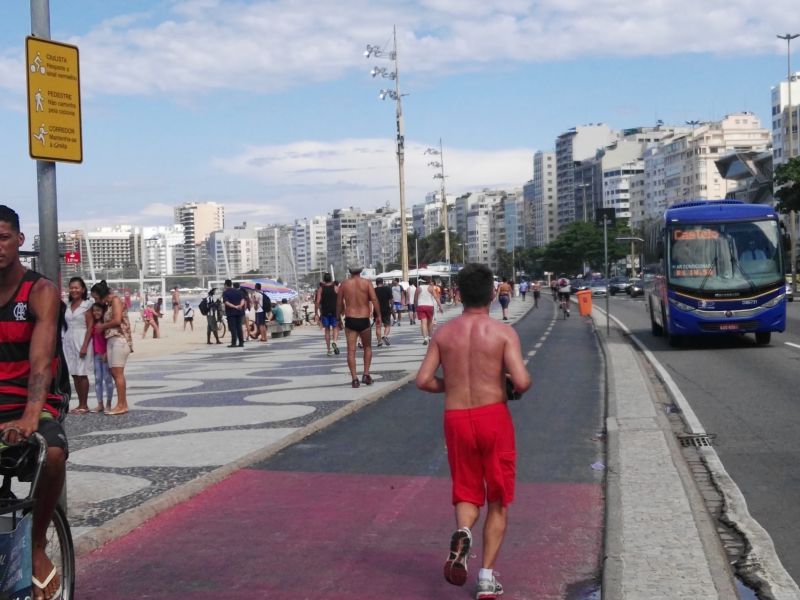 Toning the bodies on Copacabana beach  科帕卡巴纳海滩健身运动