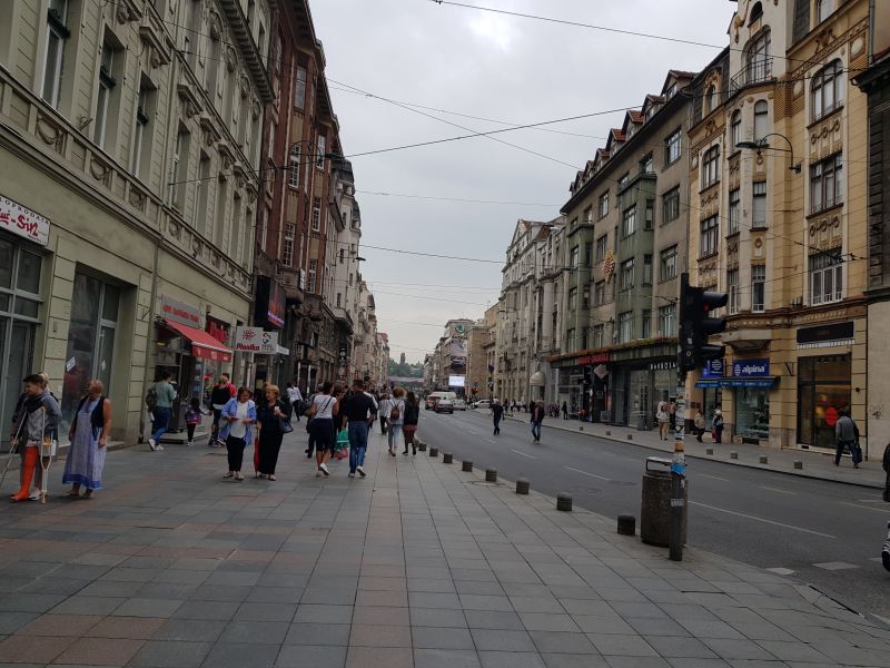 Sarajevo shopping street 萨拉热窝商街