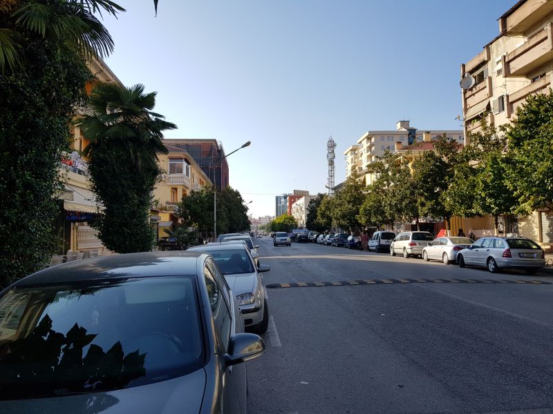 The humble town of Shkoder 城镇街道