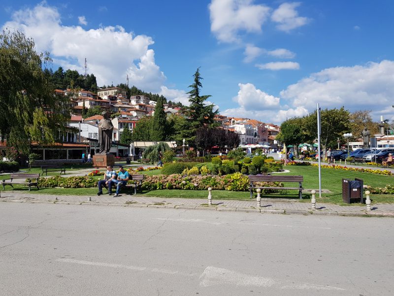 Ohrid town square 奥赫里德镇广场