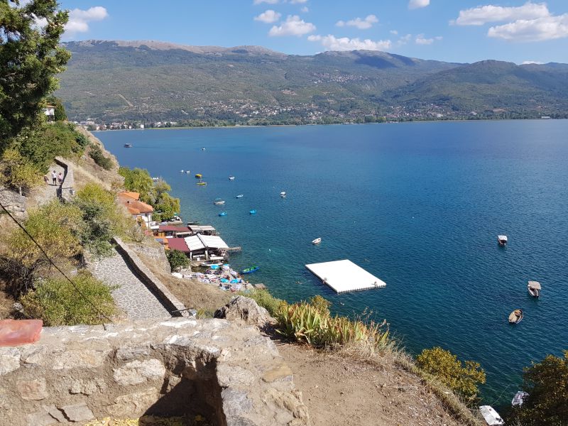 Lake Ohrid from the hills 山坡俯瞰奥赫里德湖