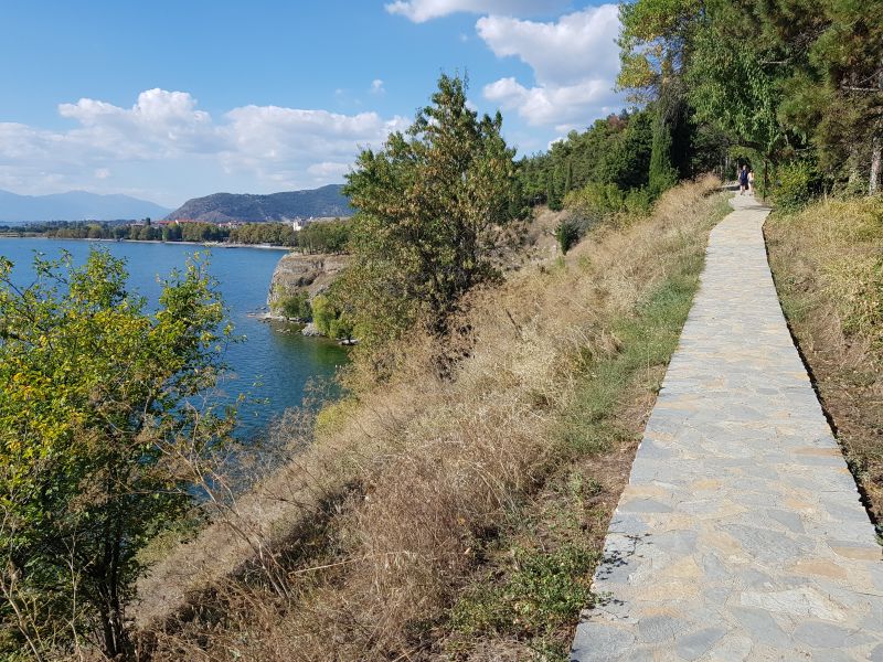 Lake Ohrid from the hills 山坡俯瞰奥赫里德湖