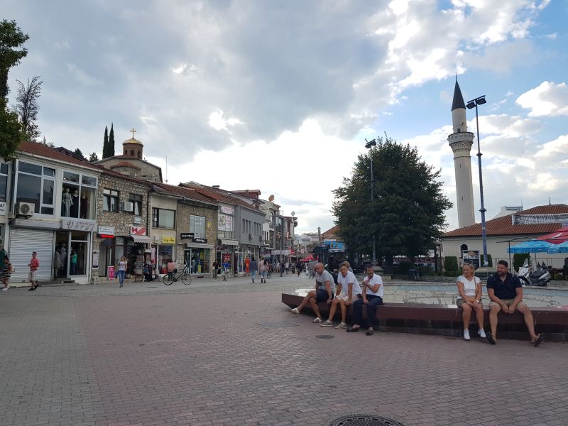 Ohrid town square 奥赫里德镇广场