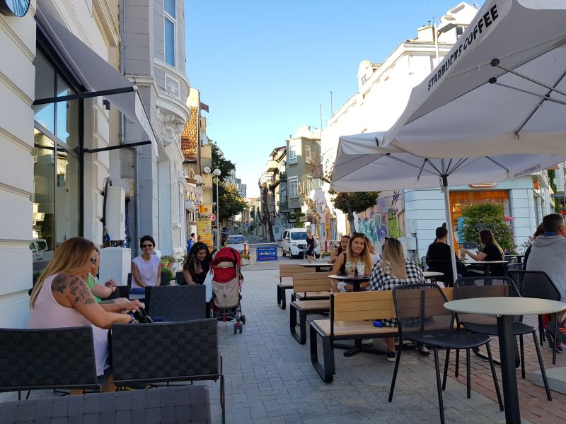 Varna pedestrian streets 瓦尔纳步行街休闲餐厅