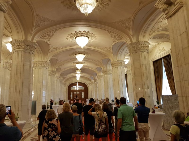 Inside the Palace of Parliament