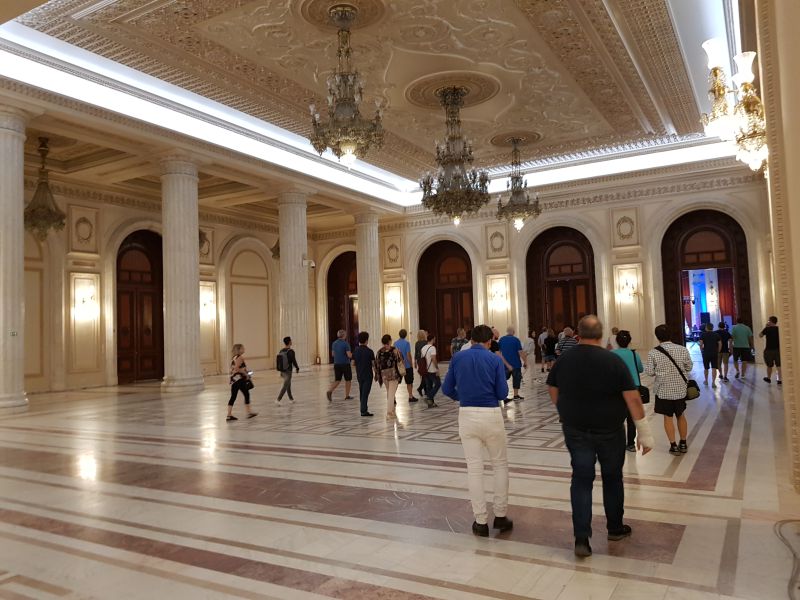 Inside the Palace of Parliament