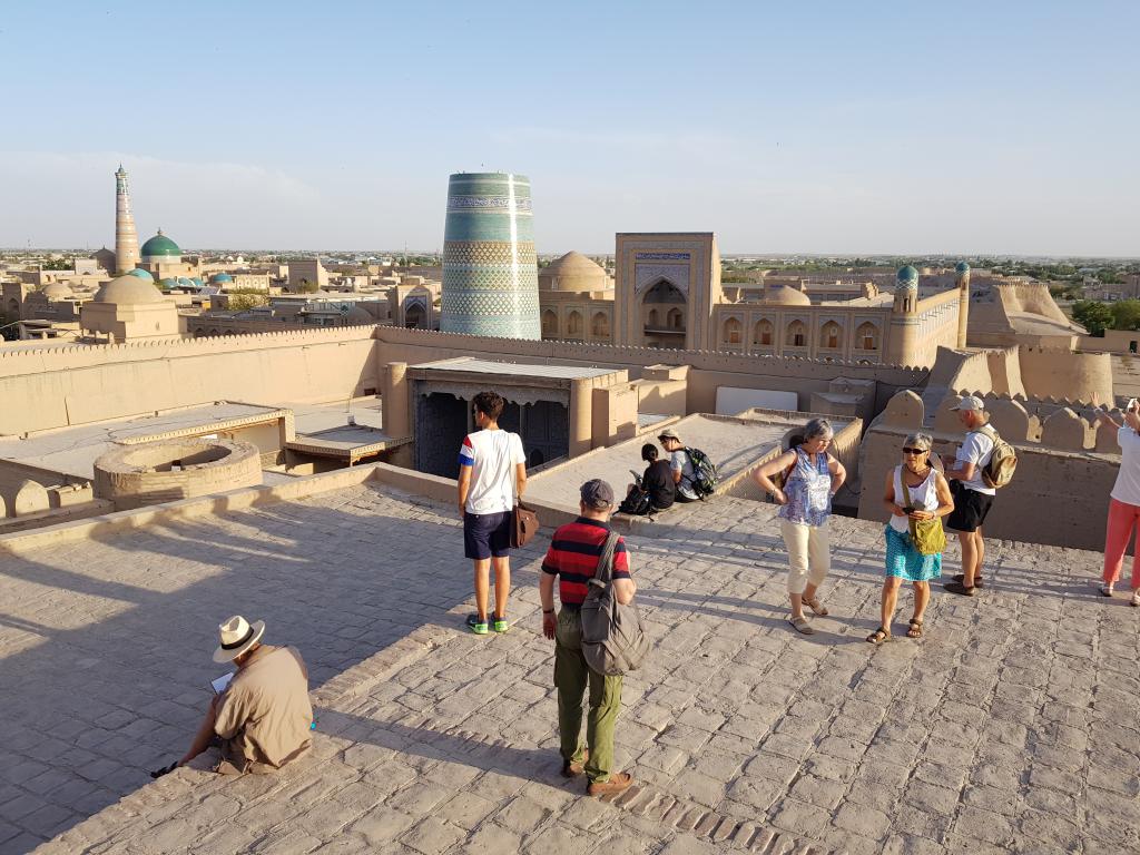 Rooftop view of Khiva old town 希瓦楼顶景观 