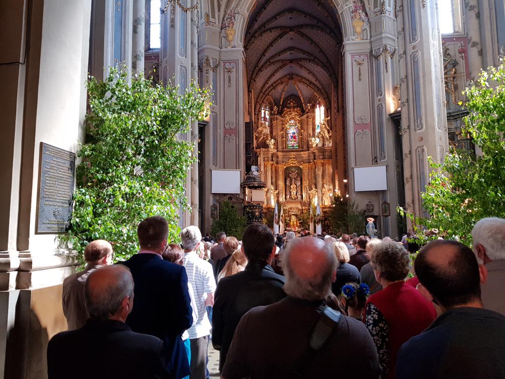 Visitors in the Latin Cathedral 拉丁教堂内人群