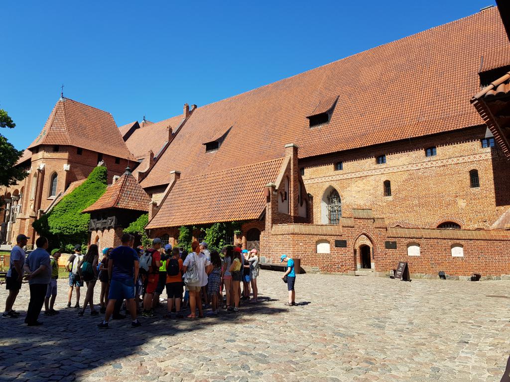 Central courtyard of the Malbork fortress 堡垒的中庭院