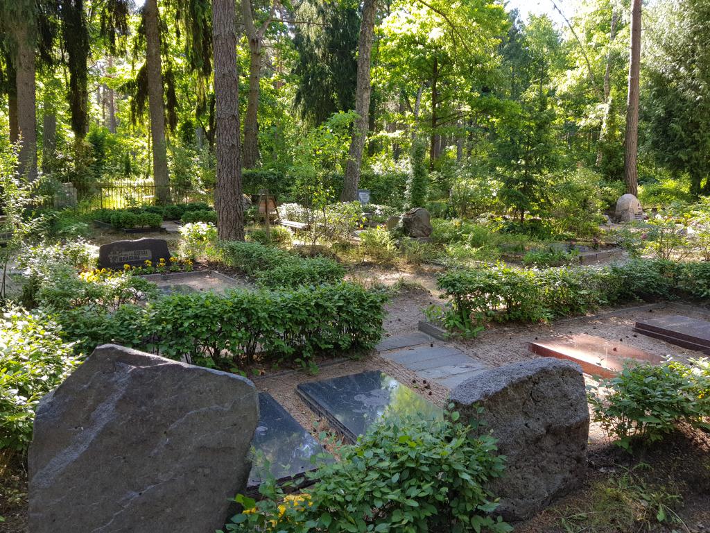 They rest in peace in the forest in Jurmala 尤尔马拉最好风水的坟墓，在近海森林里