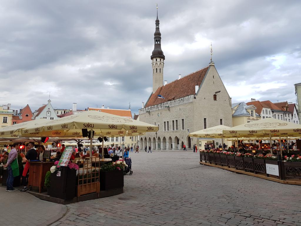 Tallinn old town square 塔林老城广场