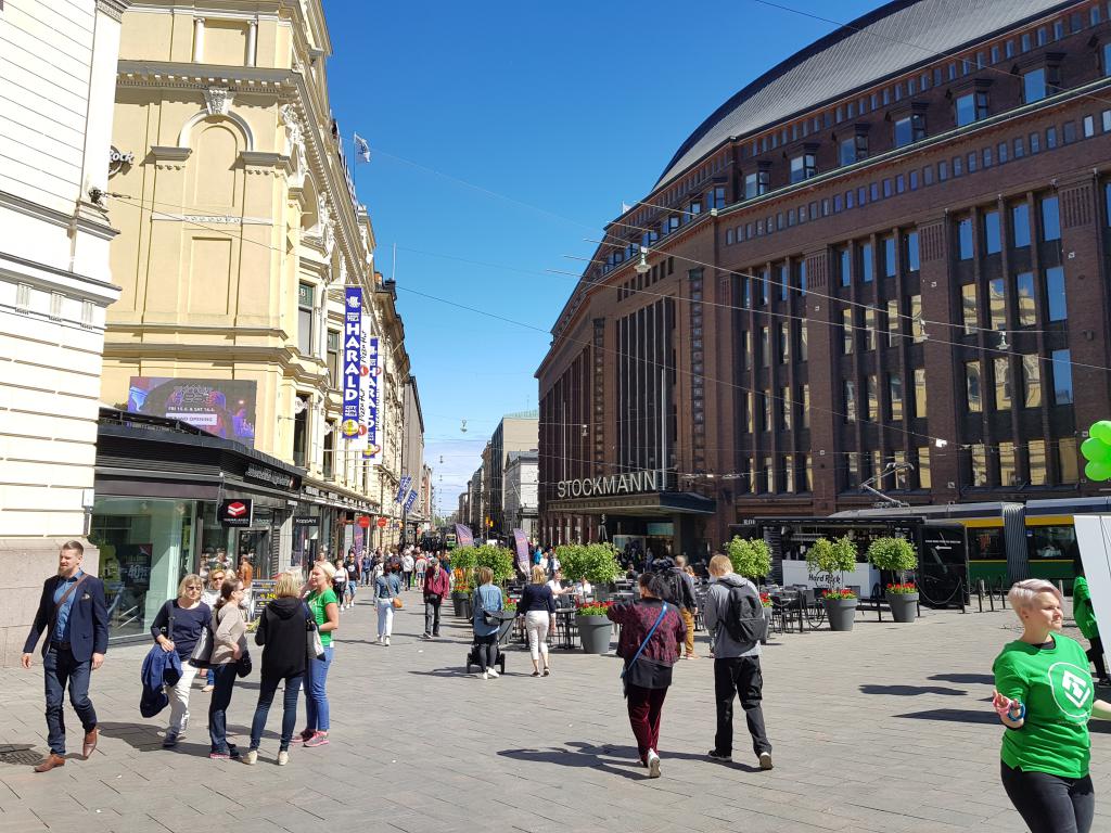 Helsinki shopping mall 赫尔辛基购物步行街