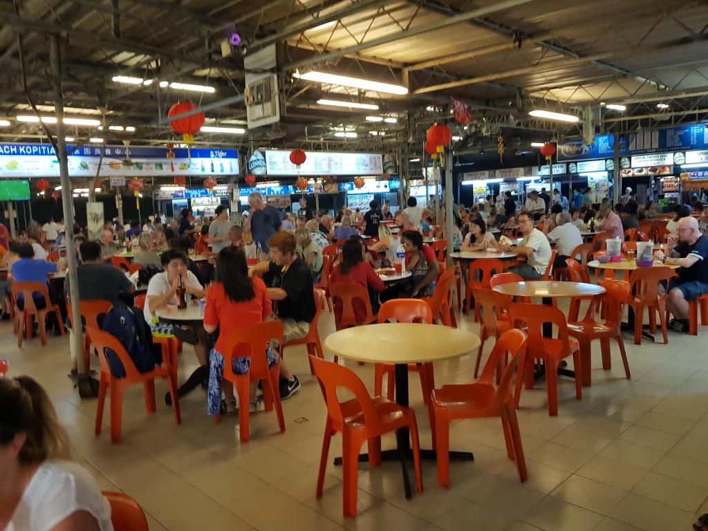 Food court of street food 美食广场