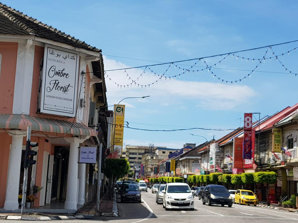 The terrace shops in Kota Bharu 哥打巴鲁商铺