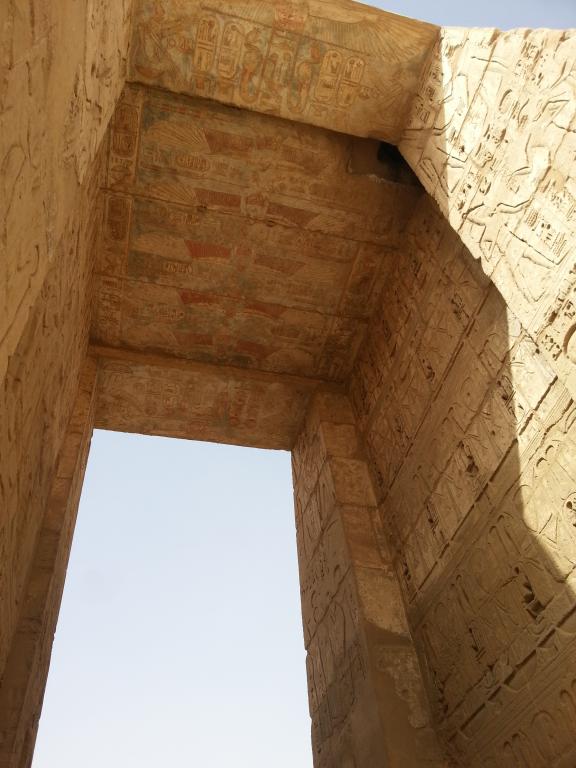 Ceiling painting, Medinet Habu 哈布陵庙天花板壁画