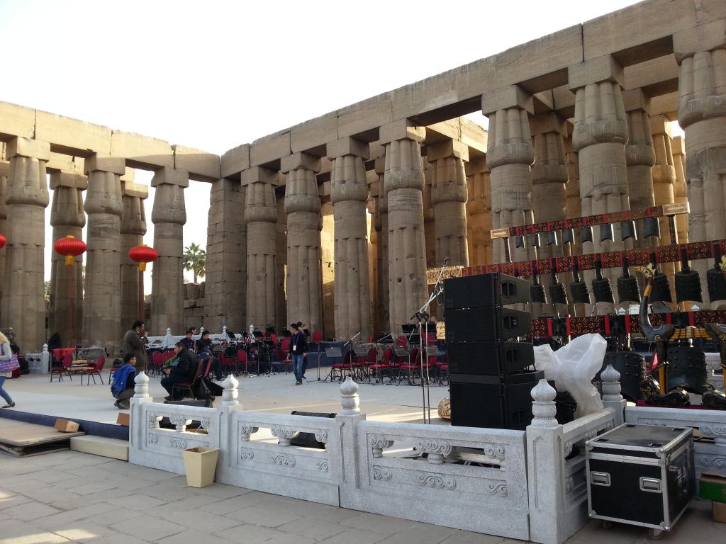 The Great Forecourt of Amenhotep III in Luxor Temple 卢克索神庙前院