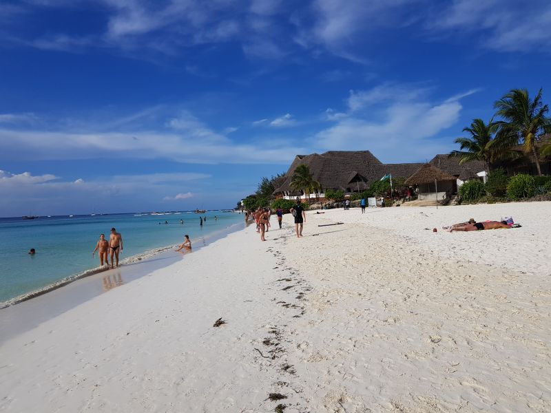 Nungwi Beach on Zanzibar island 桑給巴尔岛北的南威滩