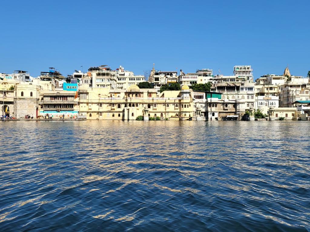 Lake Pichola and the classic buildings on its shore