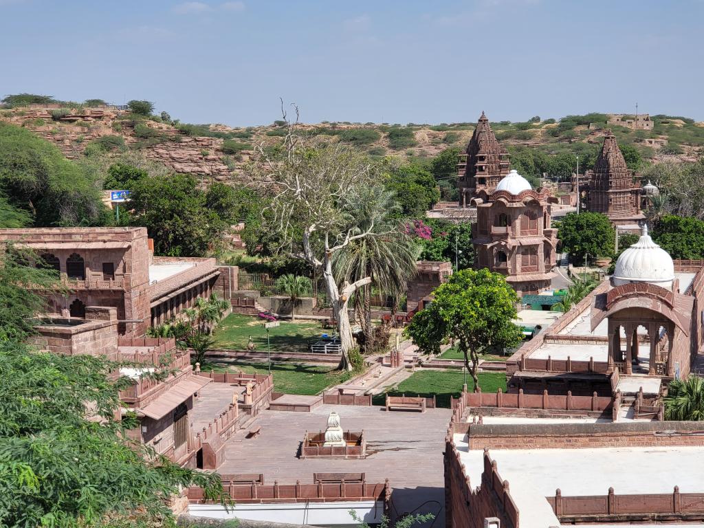 Mandore Garden, from the rock hill around it 