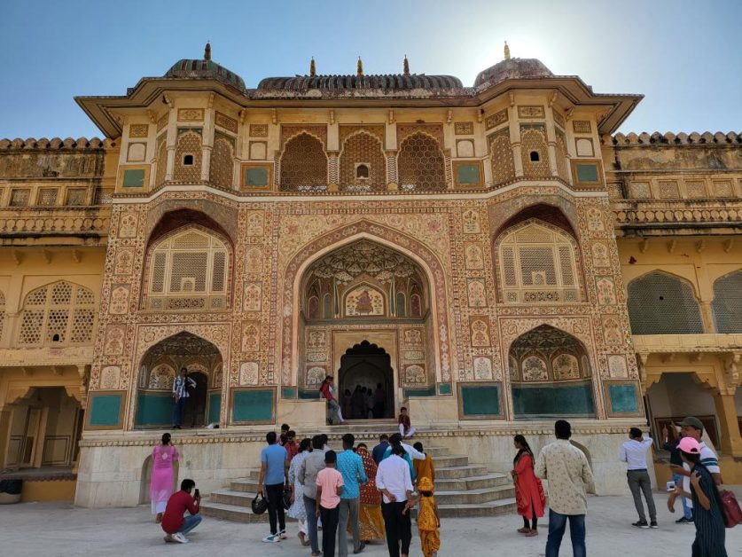 Ganesh Pol, a gateway in Amer Fort, with stunning mosaic and craftmanship