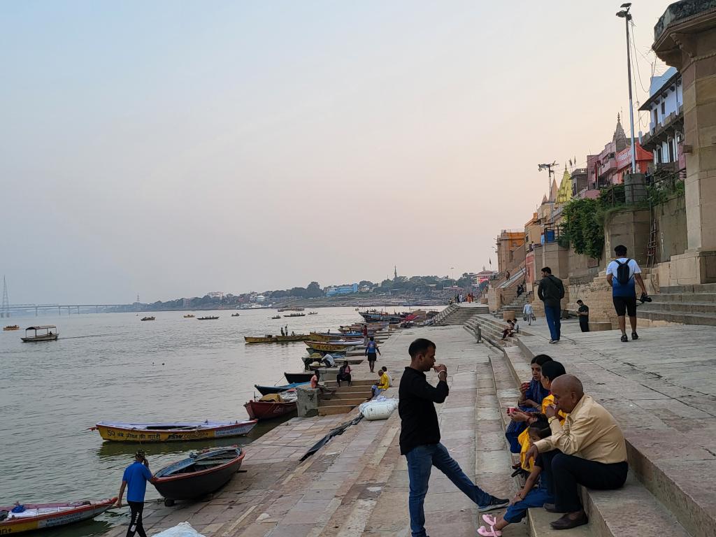 No better place to ruminate than a ghat by the calm Ganges