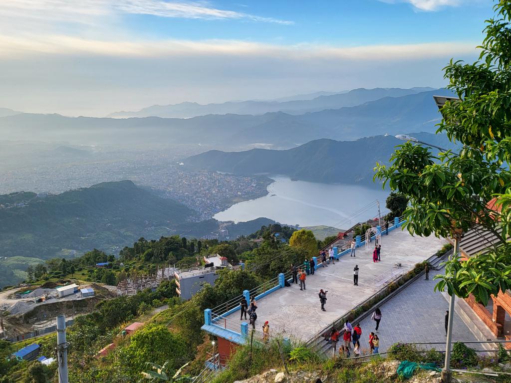 The view from the summit at Sarangkot