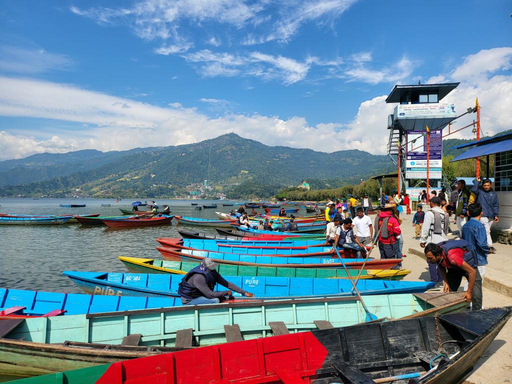 Pokhara Lakeside boating activities