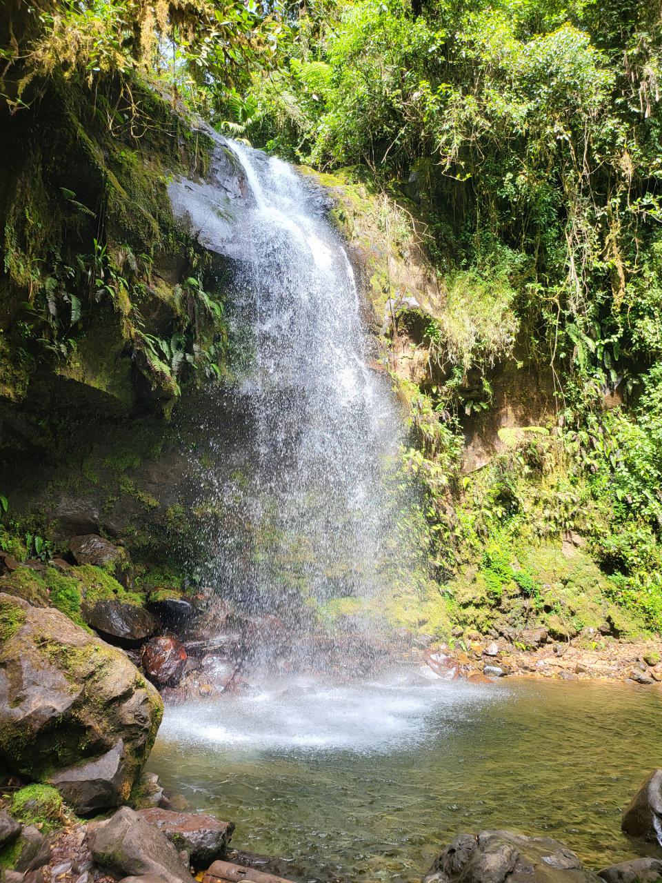 A waterfall on the Lost Waterfalls trail