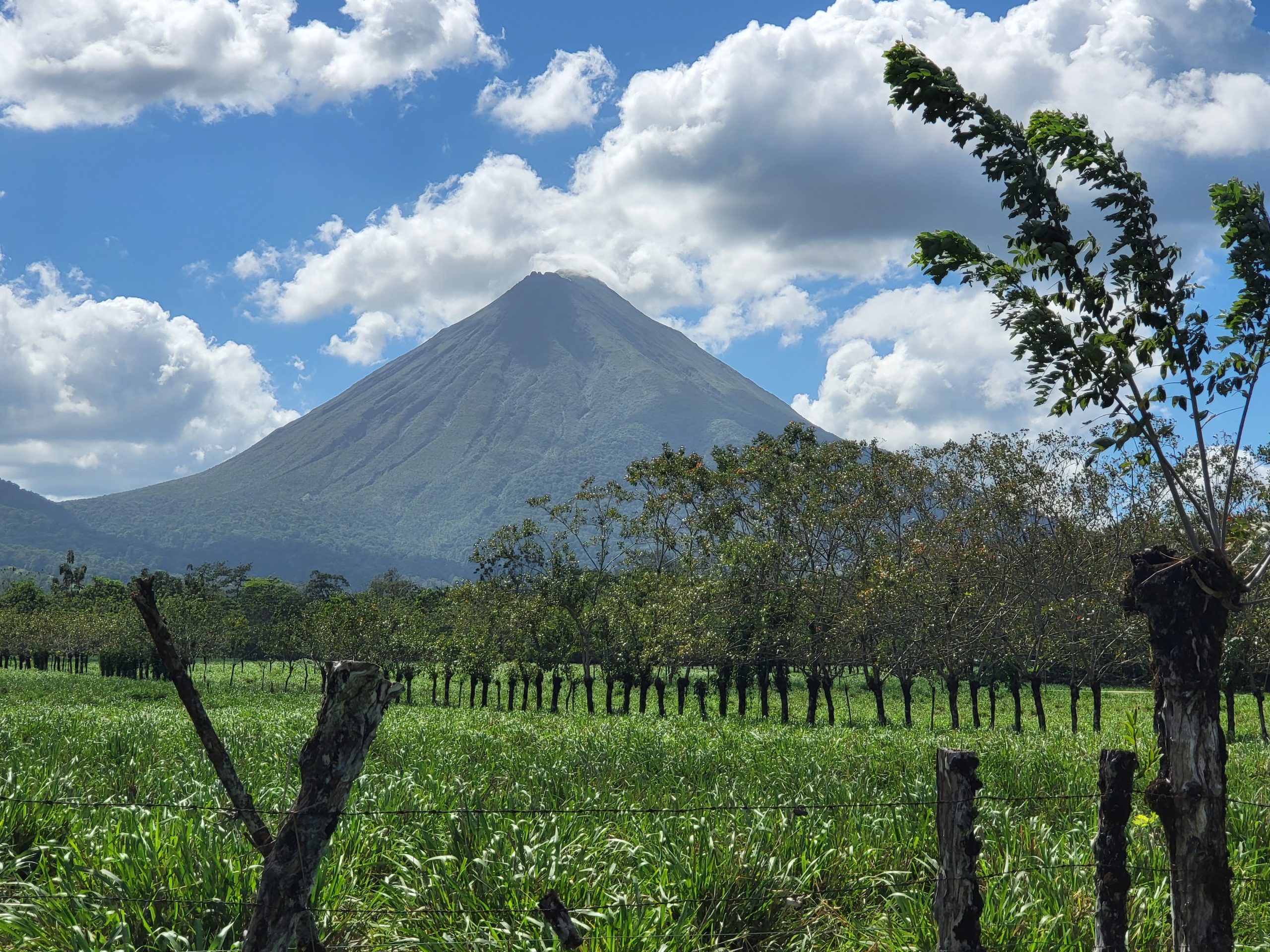 Arenal Volcano, seen in downtown La Fortuna