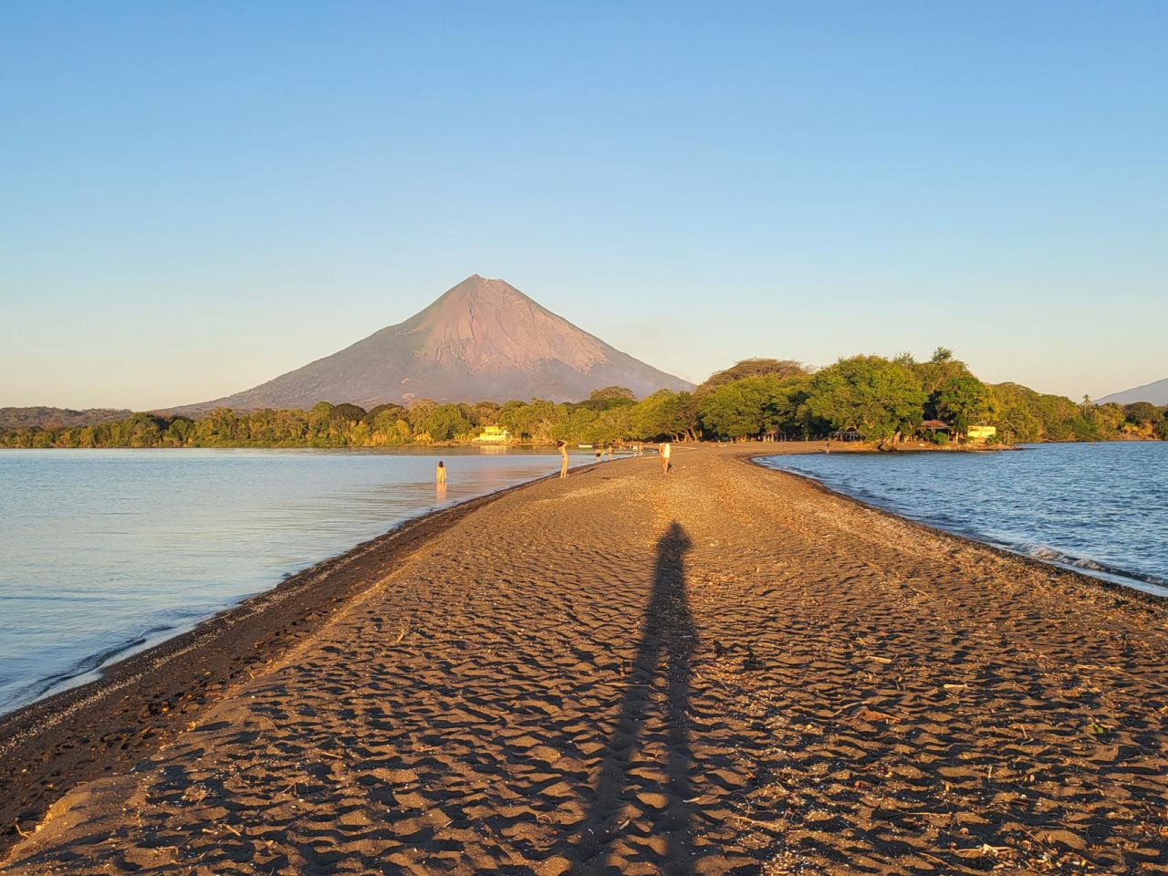 At Punta Jesus Maria, Volcano Concepcion awaiting the sunset 